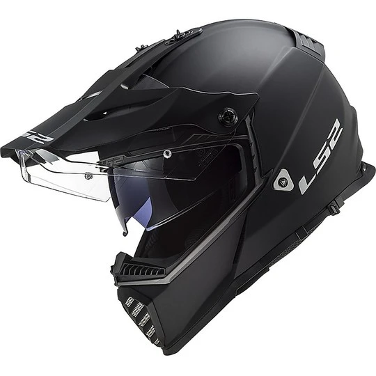 Cross Enduro Helm Offroad Moto Ls2 MX436 PIONEER EVO Solid Matt Schwarz 4 Cross Enduro Helm Offroad Moto Ls2 MX436 PIONEER EVO Solid Matt Schwarz – Bild 2