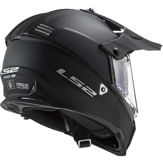 Cross Enduro Helm Offroad Moto Ls2 MX436 PIONEER EVO Solid Matt Schwarz 8 Cross Enduro Helm Offroad Moto Ls2 MX436 PIONEER EVO Solid Matt Schwarz – Bild 6