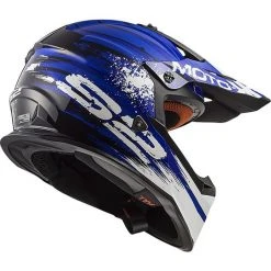 Cross Enduro LS2 MX437 Fast Gator Blau Motorradhelm -Ls2 Elegant Boutique cross enduro ls2 mx437 fast gator blau motorradhelm 66767