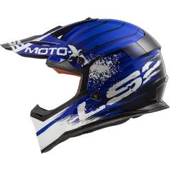 Cross Enduro LS2 MX437 Fast Gator Blau Motorradhelm -Ls2 Elegant Boutique cross enduro ls2 mx437 fast gator blau motorradhelm 66768