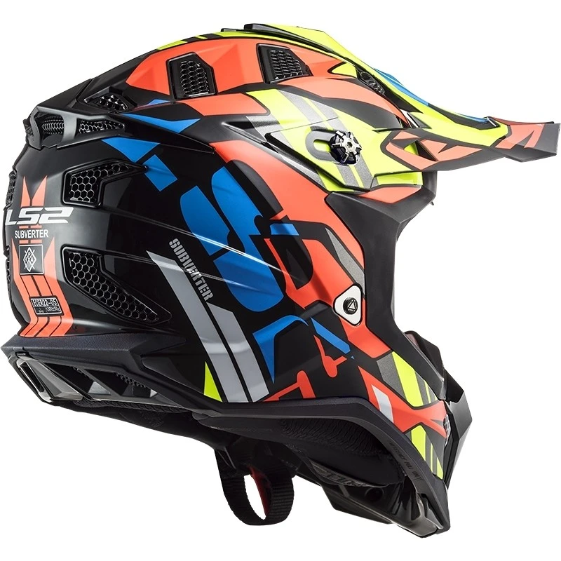 Cross Enduro Motorradhelm Offroad Ls2 MX700 Subverter Evo RASCAL Schwarz Orange Fluo 4 Cross Enduro Motorradhelm Offroad Ls2 MX700 Subverter Evo RASCAL Schwarz Orange Fluo – Bild 2