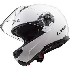 Doppelmasken-Modular Motorrad Helm LS2 FF325 Strobe Glossy White -Ls2 Elegant Boutique doppelmasken modular motorrad helm ls2 ff325 strobe glossy white 86197