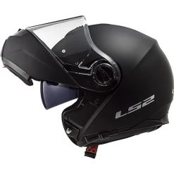Doppelmasken-Modular Motorrad Helm LS2 FF325 Strobe Matt Schwarz