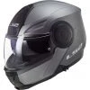 Doppelvisier-Motorrad-Baukastenhelm Ls2 FF902 SCOPE Solid Matt Titanium -Ls2 Elegant Boutique doppelvisier motorrad baukastenhelm ls2 ff902 scope solid matt titanium 138733