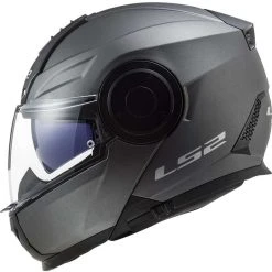 Doppelvisier-Motorrad-Baukastenhelm Ls2 FF902 SCOPE Solid Matt Titanium -Ls2 Elegant Boutique doppelvisier motorrad baukastenhelm ls2 ff902 scope solid matt titanium 138739