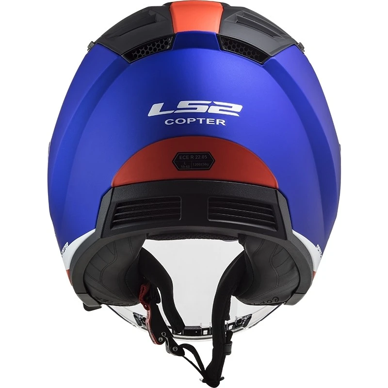 Doppelvisier Motorradhelm Jet Ls2 OF600 Copter URBANE Blau Rot 9 Doppelvisier Motorradhelm Jet Ls2 OF600 Copter URBANE Blau Rot – Bild 7