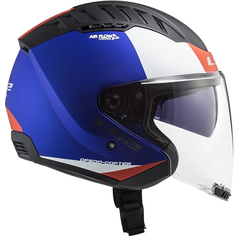 Doppelvisier Motorradhelm Jet Ls2 OF600 Copter URBANE Blau Rot 10 Doppelvisier Motorradhelm Jet Ls2 OF600 Copter URBANE Blau Rot – Bild 8