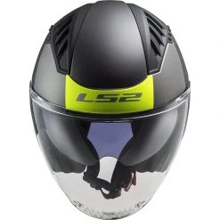 Doppelvisier Motorradhelm Jet Ls2 OF600 Copter URBANE Schwarz Gelb Fluo Matt -Ls2 Elegant Boutique doppelvisier motorradhelm jet ls2 of600 copter urbane schwarz gelb fluo matt 106854