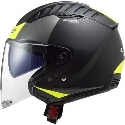 Doppelvisier Motorradhelm Jet Ls2 OF600 Copter URBANE Schwarz Gelb Fluo Matt -Ls2 Elegant Boutique doppelvisier motorradhelm jet ls2 of600 copter urbane schwarz gelb fluo matt 106857
