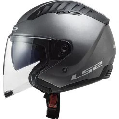 Doppelvisier Motorradhelm Jet Ls2 OF600 Solid Copter Matt Titanium -Ls2 Elegant Boutique doppelvisier motorradhelm jet ls2 of600 solid copter matt titanium 106818