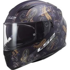 Full Face Motorradhelm Doppelvisier Ls2 FF320 STREM EVO Pasly Purple Opaque
