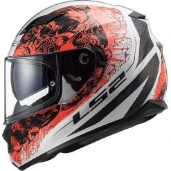 Full Face Motorradhelm Doppelvisier Ls2 FF320 STREM EVO Throne Weiß Orange -Ls2 Elegant Boutique full face motorradhelm doppelvisier ls2 ff320 strem evo throne weiss orange 85617