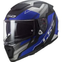 Full Face Motorradhelm Doppelvisier Ls2 FF390 BREAKER Beta Blau Matt