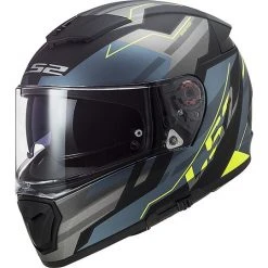 Full Face Motorradhelm Doppelvisier Ls2 FF390 BREAKER Beta Kobaltgelb Fluo Matt