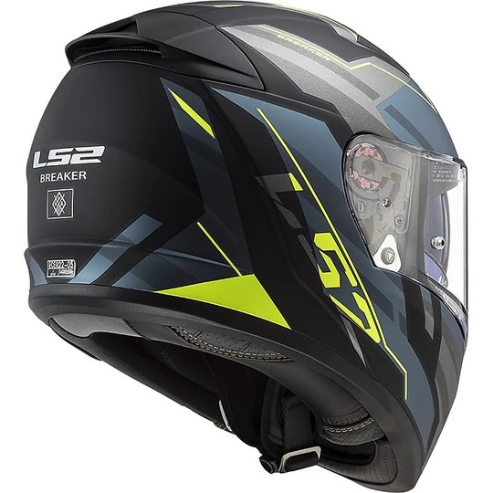 Full Face Motorradhelm Doppelvisier Ls2 FF390 BREAKER Beta Kobaltgelb Fluo Matt 8 Full Face Motorradhelm Doppelvisier Ls2 FF390 BREAKER Beta Kobaltgelb Fluo Matt – Bild 6