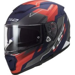 Full Face Motorradhelm Doppelvisier Ls2 FF390 BREAKER Beta Rot Blau Matt