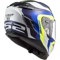 Full Face Motorradhelm In HPFC Touring Ls2 FF327 Challenger GALACTIC Weiß Blau Gelb -Ls2 Elegant Boutique full face motorradhelm in hpfc touring ls2 ff327 challenger galactic weiss blau gelb 106676
