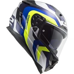 Full Face Motorradhelm In HPFC Touring Ls2 FF327 Challenger GALACTIC Weiß Blau Gelb -Ls2 Elegant Boutique full face motorradhelm in hpfc touring ls2 ff327 challenger galactic weiss blau gelb 106678