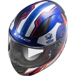 Full Face Motorradhelm Ls2 FF353 Rapid STRATUS Blau Rot Weiß -Ls2 Elegant Boutique full face motorradhelm ls2 ff353 rapid stratus blau rot weiss 106732