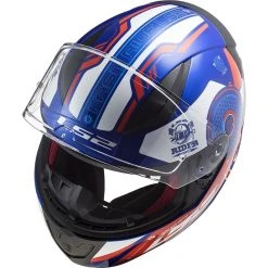 Full Face Motorradhelm Ls2 FF353 Rapid STRATUS Blau Rot Weiß -Ls2 Elegant Boutique full face motorradhelm ls2 ff353 rapid stratus blau rot weiss 106733
