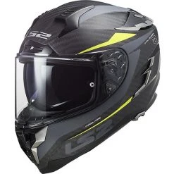 Full Face Motorradhelm Touring Ls2 FF327 HERAUSFORDERER C Caron Fluo Gelb Fluo Opak