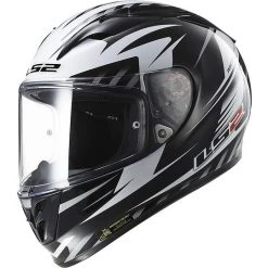 Helm Moto Integral Fiber LS2 FF323 Pfeil R Matrix Schwarz / Weiß