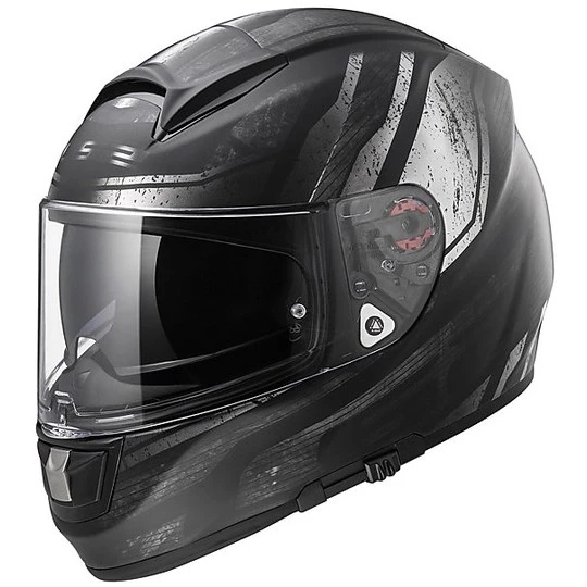 Helm Moto Integral Fiber-LS2 FF397 Matte Black Vector Razor Doppel Visor 3 Helm Moto Integral Fiber-LS2 FF397 Matte Black Vector Razor Doppel Visor