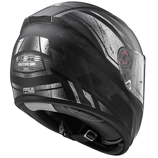 Helm Moto Integral Fiber-LS2 FF397 Matte Black Vector Razor Doppel Visor 4 Helm Moto Integral Fiber-LS2 FF397 Matte Black Vector Razor Doppel Visor – Bild 2