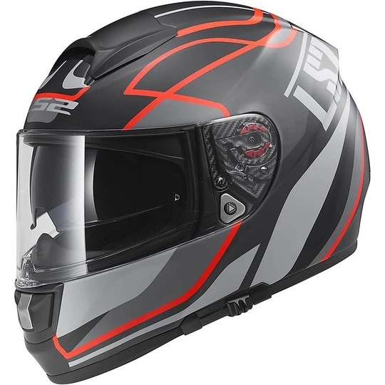 Helm Moto Integral Fiber LS2 FF397 Vector Vantage Matt Black / Red 3 Helm Moto Integral Fiber LS2 FF397 Vector Vantage Matt Black / Red