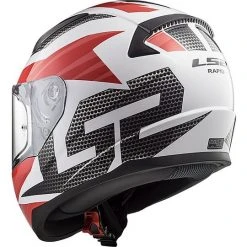 Helm Moto Integral Ls2 FF353 Rapid-Weiß Rot Gitter -Ls2 Elegant Boutique helm moto integral ls2 ff353 rapid weiss rot gitter 44730