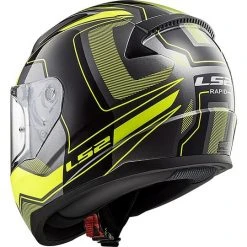 Helm Moto Integral Ls2 FF353 Schnell Carrera Matt Black Fluorescent Yellow -Ls2 Elegant Boutique helm moto integral ls2 ff353 schnell carrera matt black fluorescent yellow 44747