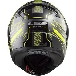 Helm Moto Integral Ls2 FF353 Schnell Carrera Matt Black Fluorescent Yellow -Ls2 Elegant Boutique helm moto integral ls2 ff353 schnell carrera matt black fluorescent yellow 44748