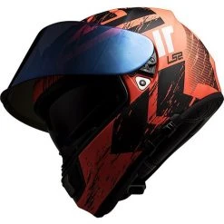 Helm Moto Integral Ls2 FF397 Vector Hunter Schwarz Orange Matt -Ls2 Elegant Boutique helm moto integral ls2 ff397 vector hunter schwarz orange matt 44552