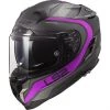 HPFC Fiber Helm LS2 FF327 CHALLENGER Fusion Titanium Matt Pink -Ls2 Elegant Boutique hpfc fiber helm ls2 ff327 challenger fusion titanium matt pink 84272