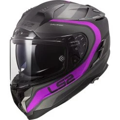 HPFC Fiber Helm LS2 FF327 CHALLENGER Fusion Titanium Matt Pink