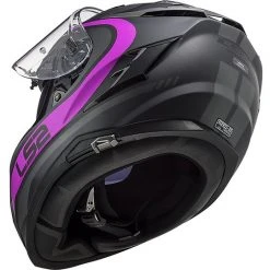 HPFC Fiber Helm LS2 FF327 CHALLENGER Fusion Titanium Matt Pink -Ls2 Elegant Boutique hpfc fiber helm ls2 ff327 challenger fusion titanium matt pink 84287