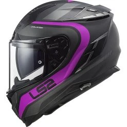 HPFC Fiber Helm LS2 FF327 CHALLENGER Fusion Titanium Matt Pink -Ls2 Elegant Boutique hpfc fiber helm ls2 ff327 challenger fusion titanium matt pink 84288
