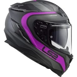 HPFC Fiber Helm LS2 FF327 CHALLENGER Fusion Titanium Matt Pink -Ls2 Elegant Boutique hpfc fiber helm ls2 ff327 challenger fusion titanium matt pink 84291