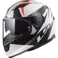 Integral Motorrad-Sturzhelm LS2 FF320 Stream-Evo COMMANDER Weiß Schwarz Rot