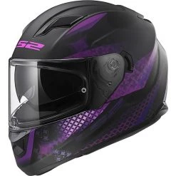 Integral Motorrad-Sturzhelm LS2 FF320 Stream-Evo LUX -Schwarz-Rosa Opaque
