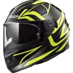 Integral Motorrad-Sturzhelm LS2 FF320 Strom Evo JINK Schwarz Fluorescent Yellow Opaque