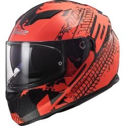 Integral Motorradhelm LS2 FF320 STREAM EVO Orange Fluo Orange Lava