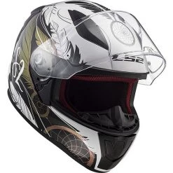 Integral Motorradhelm LS2 FF353 RAPID Boho Weiß Schwarz Rosa -Ls2 Elegant Boutique integral motorradhelm ls2 ff353 rapid boho weiss schwarz rosa 66859