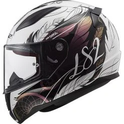Integral Motorradhelm LS2 FF353 RAPID Boho Weiß Schwarz Rosa -Ls2 Elegant Boutique integral motorradhelm ls2 ff353 rapid boho weiss schwarz rosa 66860