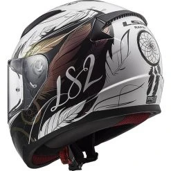 Integral Motorradhelm LS2 FF353 RAPID Boho Weiß Schwarz Rosa -Ls2 Elegant Boutique integral motorradhelm ls2 ff353 rapid boho weiss schwarz rosa 66861