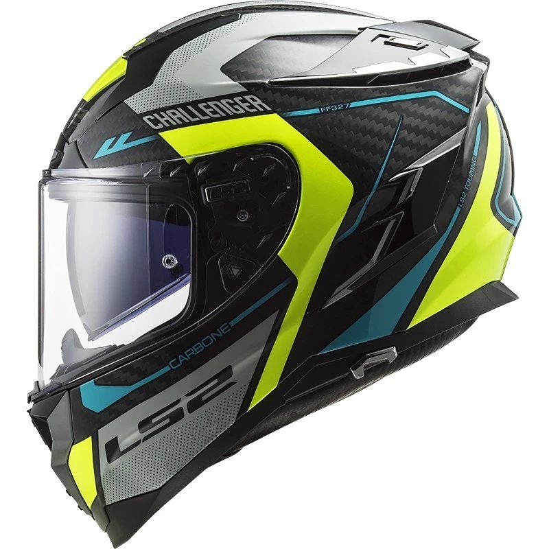 Integralhelm Motorrad Aus Carbon Ls2 FF327 CHALLENGER C Thorn Yellow Fluo 5 Integralhelm Motorrad Aus Carbon Ls2 FF327 CHALLENGER C Thorn Yellow Fluo – Bild 3