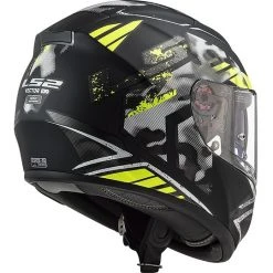 Integralhelm Motorrad HPFC Ls2 FF397 VECTOR EVO Schwarz Schablone Matt Gelb Fluo -Ls2 Elegant Boutique integralhelm motorrad hpfc ls2 ff397 vector evo schwarz schablone matt gelb fluo 85439