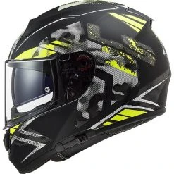 Integralhelm Motorrad HPFC Ls2 FF397 VECTOR EVO Schwarz Schablone Matt Gelb Fluo -Ls2 Elegant Boutique integralhelm motorrad hpfc ls2 ff397 vector evo schwarz schablone matt gelb fluo 85441