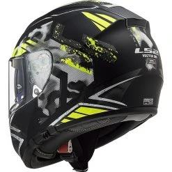 Integralhelm Motorrad HPFC Ls2 FF397 VECTOR EVO Schwarz Schablone Matt Gelb Fluo -Ls2 Elegant Boutique integralhelm motorrad hpfc ls2 ff397 vector evo schwarz schablone matt gelb fluo 85442