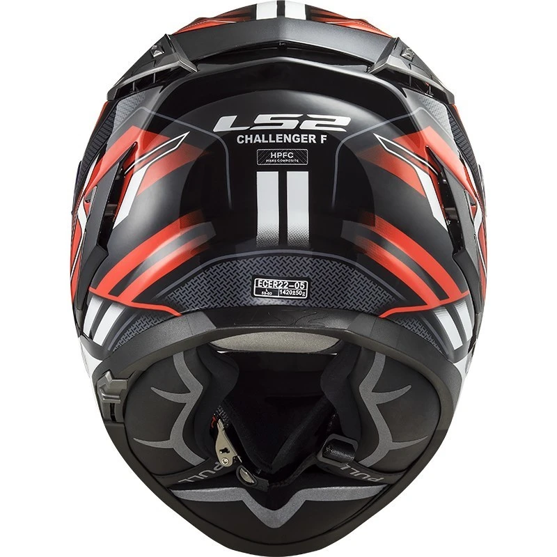Integralhelm Motorrad In HPFC Touring Ls2 FF327 CHALLENGER Spin Schwarz Rot Weiß 5 Integralhelm Motorrad In HPFC Touring Ls2 FF327 CHALLENGER Spin Schwarz Rot Weiß – Bild 3